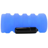 The Backdoor Squeezable Vibrating Stroker in Blue