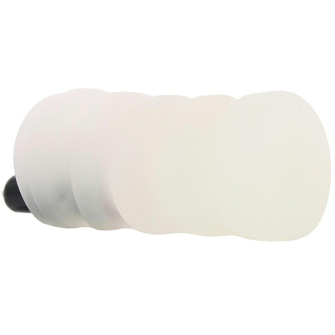 The Girlfriend Squeezable Vibrating Stroker in Clear